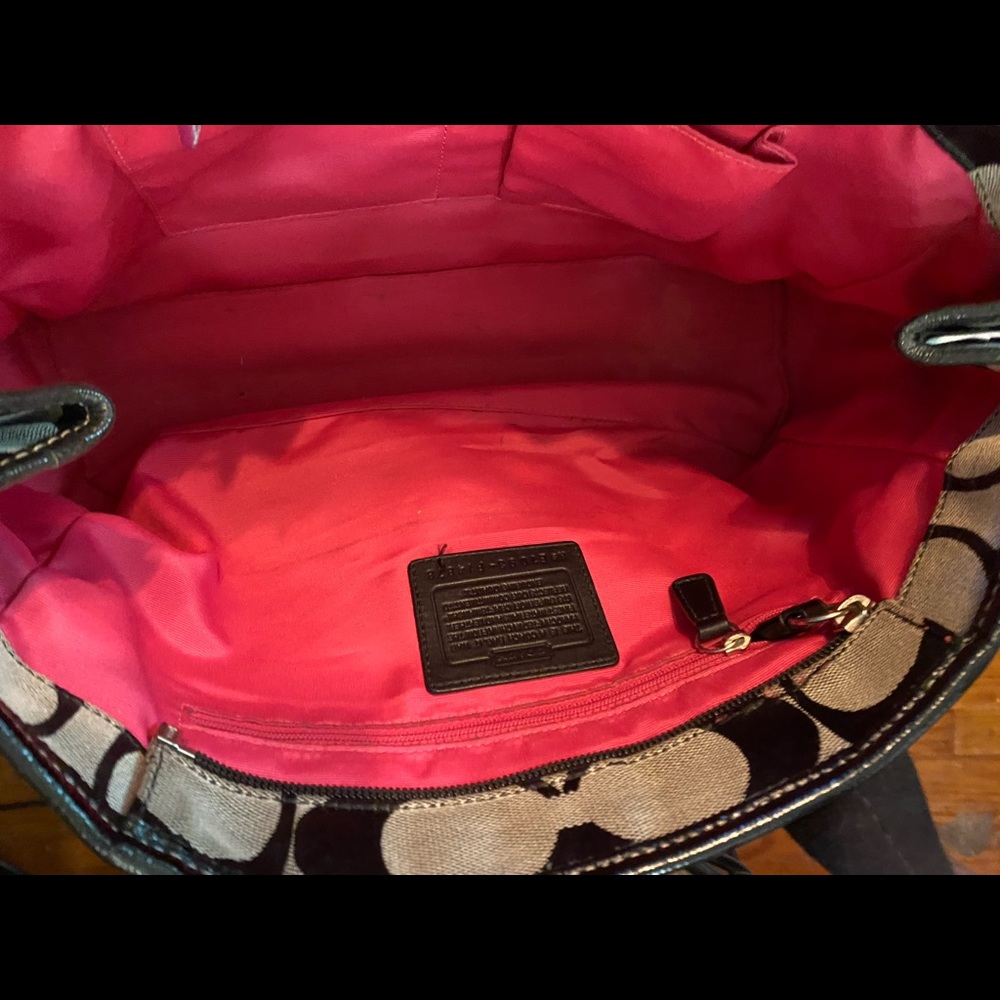 Black coach purse